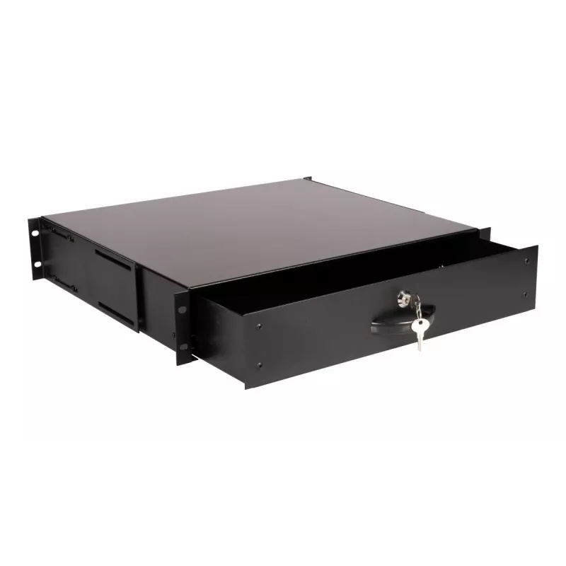 Stalčiaus blokas Equip Lockable Drawer 19' 2U RAL9005 Juoda