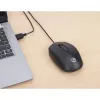 Manhattan Comfort II USB laidinė pelė, juoda, 1000 dpi, USB-A, optinė, abiem rankoms tinkama, nešiojama/kompaktiška, trys mygtukai su slinkties ratuku, trejų metų garantija