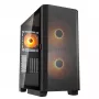 PC Midi Tower korpusas Cougar Airface FLO ARGB, juodas – palaiko 2x180 mm priekinius, 1x120 mm galinį ventiliatorius, 2,5/3,5 colių diskus, 240×480×509 mm