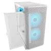 COUGAR PC Midi Tower korpusas Airface FLO ARGB Baltas — 2x180 mm priekyje, 1x120 mm gale, palaiko 2,5 col./3,5 col. HDD, 240×480×509 mm