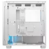 COUGAR PC Midi Tower korpusas Airface FLO ARGB Baltas — 2x180 mm priekyje, 1x120 mm gale, palaiko 2,5 col./3,5 col. HDD, 240×480×509 mm
