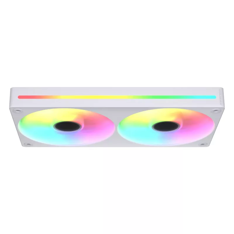 COUGAR Unity240-FB 120 mm ARGB PWM priekinis ventiliatorius (vieno rėmo, 700–2500 RPM, FDB, 5,4 mmH2O, baltas)