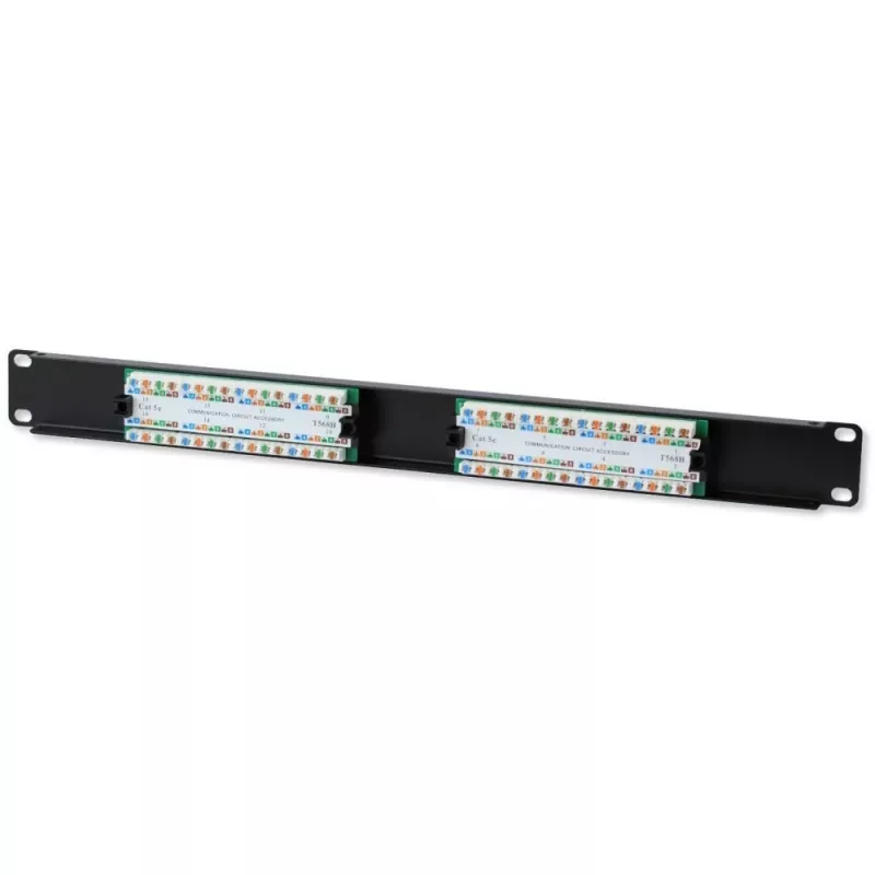 Techly Patch Panel UTP 16 Ports RJ45 Cat.5E I-PP 16-RU-C5ET