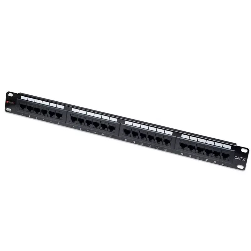 “Techly” pataisų skydas UTP 24 prievadų RJ45 Cat.6 I-PP 24-RU-C6T, IEEE 802.3, IEEE 802.3ab, IEEE 802.3u, 10/100/1000Base-T(X), Fast Ethernet, Gigabit Ethernet, 1000 Mbit/s, RJ-45, auksas
