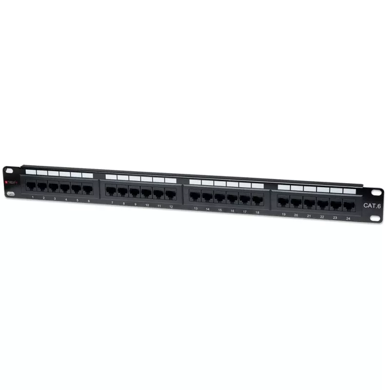 “Techly” pataisų skydas UTP 24 prievadų RJ45 Cat.6 I-PP 24-RU-C6T, IEEE 802.3, IEEE 802.3ab, IEEE 802.3u, 10/100/1000Base-T(X), Fast Ethernet, Gigabit Ethernet, 1000 Mbit/s, RJ-45, auksas