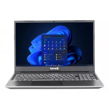 TERRA Mobile 1517R Intel® Core™ i7 i7-1355U Nešiojamasis kompiuteris 39,6 cm (15,6 colio) Full HD 16 GB DDR4-SDRAM 1 TB SSD Wi-Fi 6 (802.11ax) Windows 11 Pro Vokiška Pilka