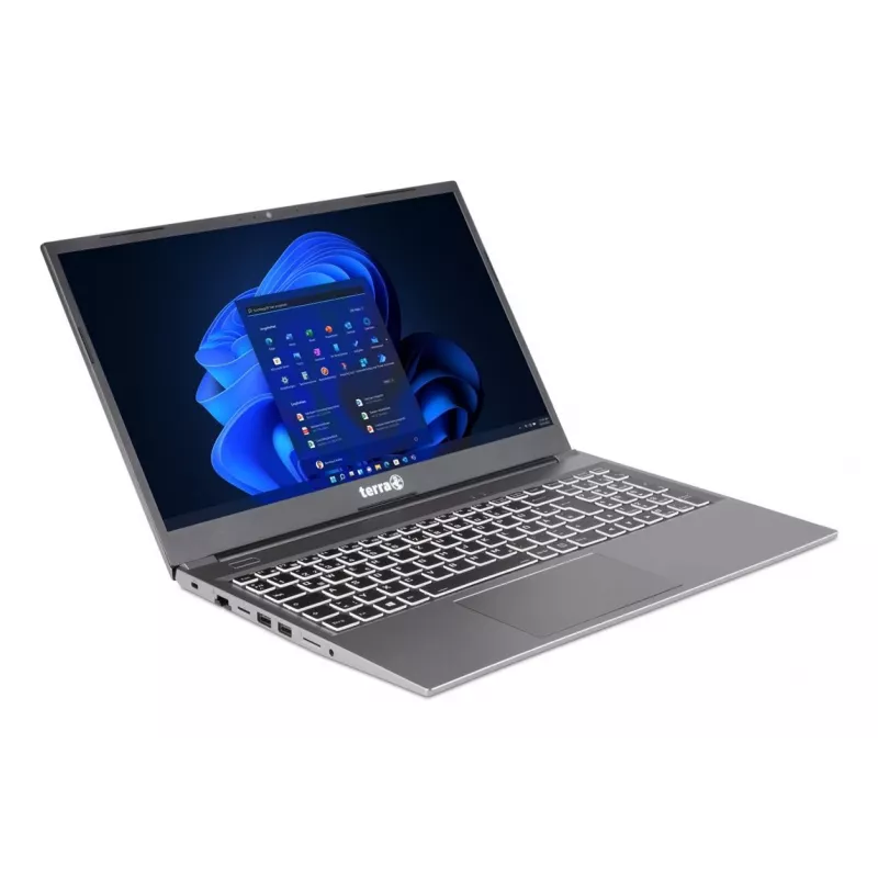 TERRA Mobile 1517R Intel® Core™ i7 i7-1355U Nešiojamasis kompiuteris 39,6 cm (15,6 colio) Full HD 16 GB DDR4-SDRAM 1 TB SSD Wi-Fi 6 (802.11ax) Windows 11 Pro Vokiška Pilka