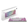 MSI FORGE GK600 TKL WIRELESS VIOLET klaviatūra, skirta žaidimams USB + Bluetooth QWERTY ispaniška rožinė, violetinė, balta