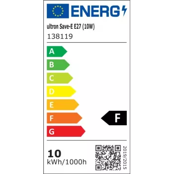 Energiją taupanti lemputė Ultron 138119 10 W E27 3000 K