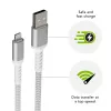 dbramante1928 re-charge Pro - BRD kabelis 2,5 m USB-A į Lightning -W
