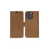 Piniginės tipo dėklas dbramante1928 iPhone 14 Pro Max, įdegio spalvos, su 3 kortelių kišenėlėmis