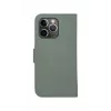 Dėklas-piniginė dbramante1928 New York skirtas Apple iPhone 13 Pro, žalios spalvos, 3 kortelių kišenės, tinka 6,1 colio (15,5 cm) įstrižainės ekranui