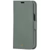 Dėklas-piniginė dbramante1928 New York skirtas Apple iPhone 13 Pro, žalios spalvos, 3 kortelių kišenės, tinka 6,1 colio (15,5 cm) įstrižainės ekranui