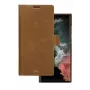 Dėklas-knygelė dbramante1928 Lynge Samsung Galaxy S22 Ultra, tan, tinka iki 17,3 cm (6,8 col.) ekranui, stalinis stovas