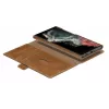 Dėklas-knygelė dbramante1928 Lynge Samsung Galaxy S22 Ultra, tan, tinka iki 17,3 cm (6,8 col.) ekranui, stalinis stovas
