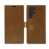 Dėklas-knygelė dbramante1928 Lynge Samsung Galaxy S22 Ultra, tan, tinka iki 17,3 cm (6,8 col.) ekranui, stalinis stovas