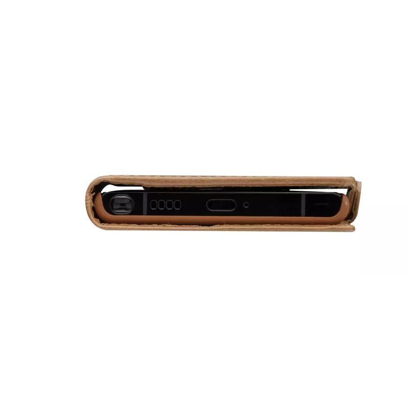 Dėklas-knygelė dbramante1928 Lynge Samsung Galaxy S22 Ultra, tan, tinka iki 17,3 cm (6,8 col.) ekranui, stalinis stovas