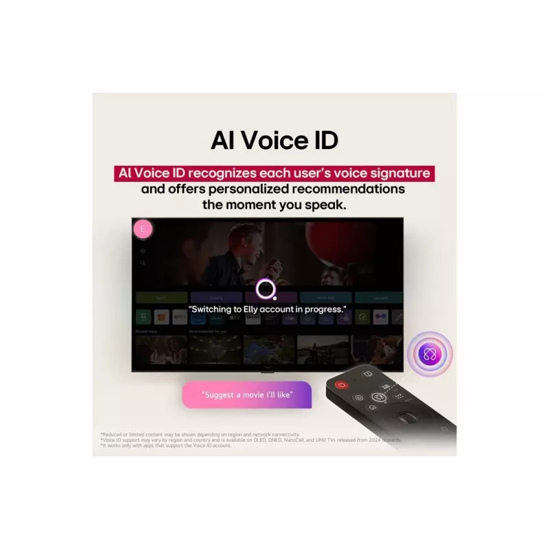 LG UHD AI 65UA75003LA televizorius 165,1 cm (65 coliai) 4K Ultra HD išmanusis televizorius Wi-Fi juodas