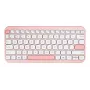 Belaidė ASUS Marshmallow KW100 75% Bluetooth klaviatūra — QWERTZ vokiečių k., žirkliniai jungikliai, rožinė