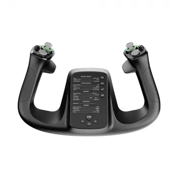 Skrydžio bazė MOZA MFY YOKE — juoda ABS ir legiruoto plieno skrydžio bazė, 142,5×202×313 mm