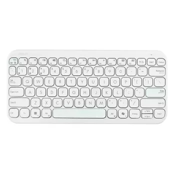 Belaidė “Bluetooth” klaviatūra ASUS KW100 Marshmallow — 75 % išdėstymas, QWERTZ, žirkliniai jungikliai, balta