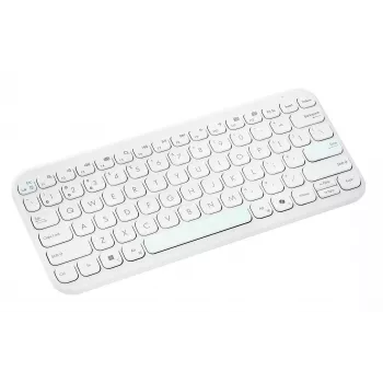 Belaidė “Bluetooth” klaviatūra ASUS KW100 Marshmallow — 75 % išdėstymas, QWERTZ, žirkliniai jungikliai, balta