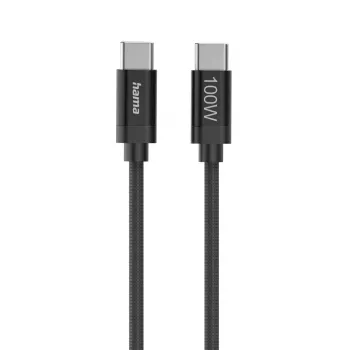 Hama Audinys USB laidas USB 2.0 1,5 m USB C Juoda