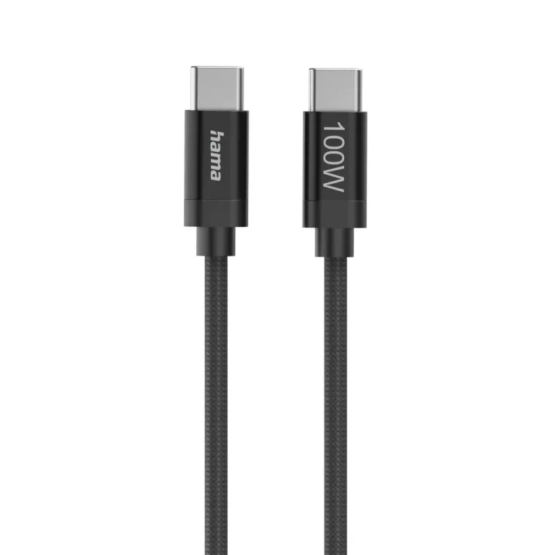 Hama Audinys USB laidas USB 2.0 1,5 m USB C Juoda