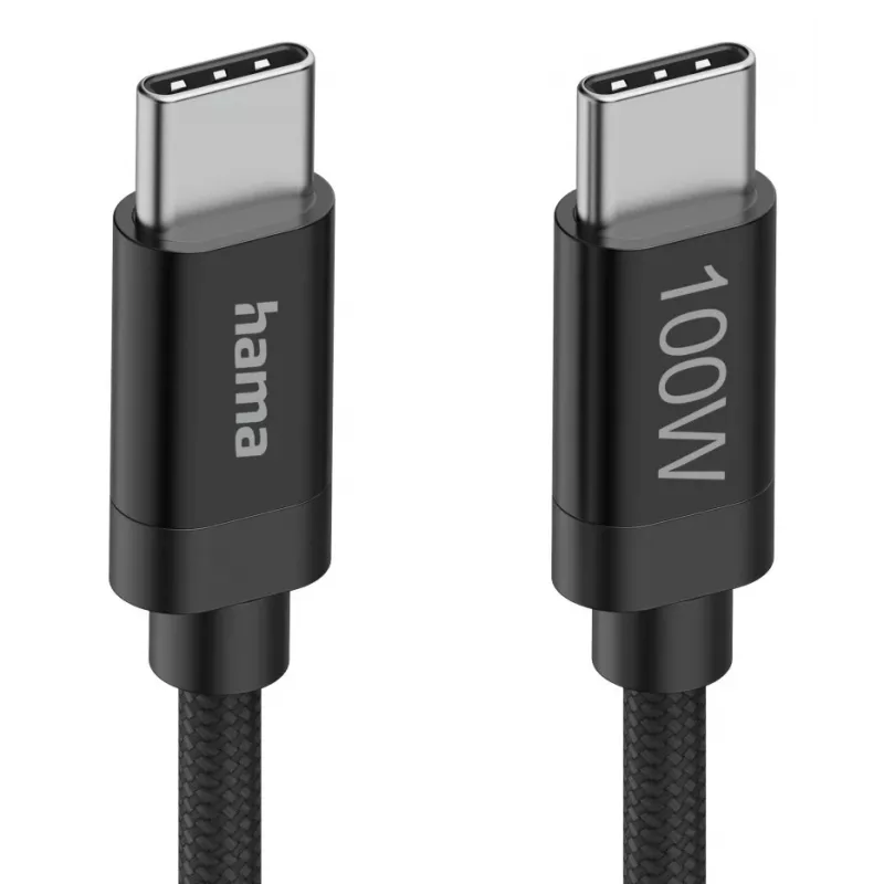 Hama Audinys USB laidas USB 2.0 1,5 m USB C Juoda