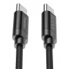Hama Fabric USB kabelis USB 2.0 3 m USB C juodas