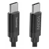 Hama Fabric USB kabelis USB 2.0 3 m USB C juodas