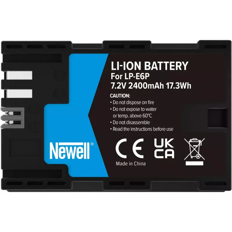 Baterija Newell LP-E6P, skirta Canon, 7,2 V 2000 mAh, įkraunama fotoaparato baterija