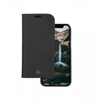 Dėklas-knygelė dbramante1928 New York, skirtas iPhone 11/XR — „Night Juoda“, 6,1 colio (15,5 cm), 3 kortelių kišenės