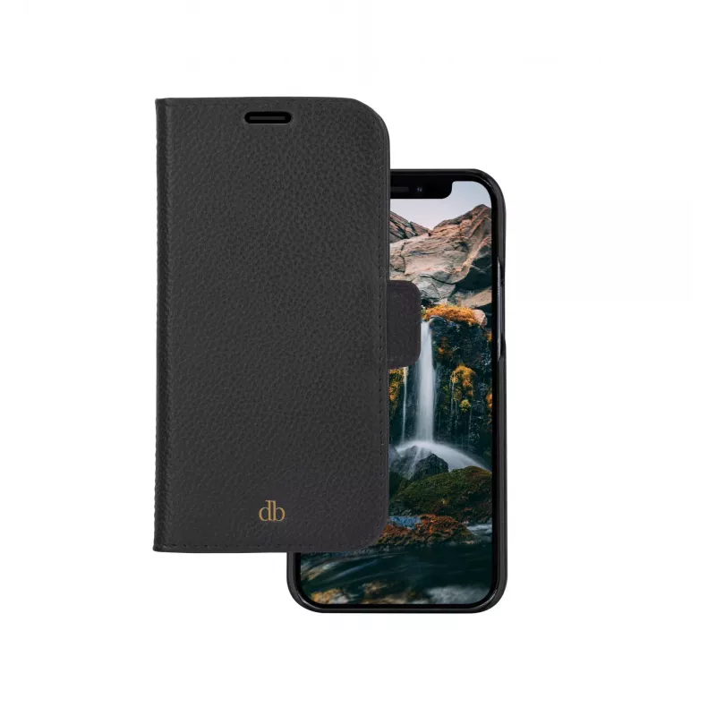 Dėklas-knygelė dbramante1928 New York, skirtas iPhone 11/XR — „Night Juoda“, 6,1 colio (15,5 cm), 3 kortelių kišenės