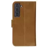 Atverčiamas telefono dėklas dbramante1928 Copenhagen plonas, skirtas Samsung Galaxy S22, 6,1 colių ekranas, rusvai ruda spalva, stalinis stovas