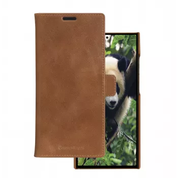 Folio tipo telefono dėklas dbramante1928 Lynge, skirtas Samsung Galaxy S23 Ultra, tan spalvos, 3 kortelių kišenės, tinka 17,3 cm (6,8 col.) ekranui