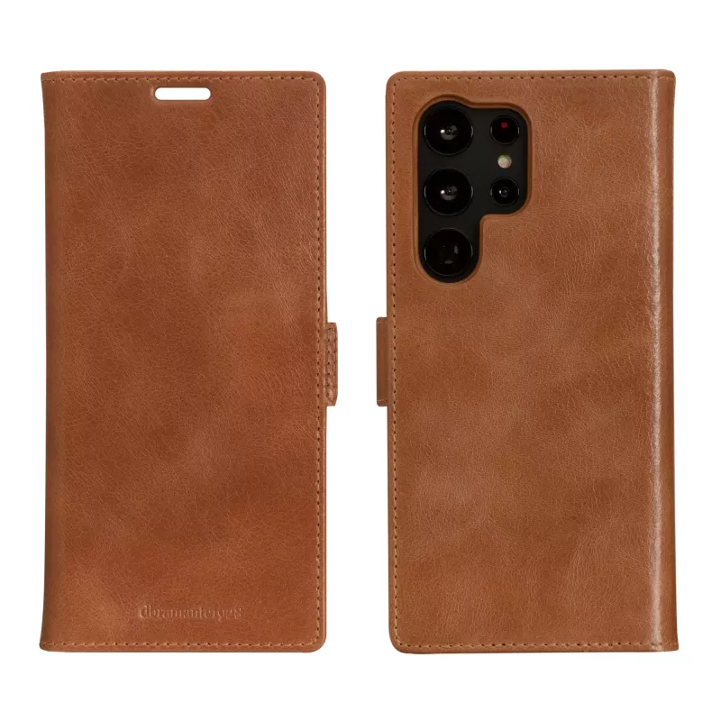 Folio tipo telefono dėklas dbramante1928 Lynge, skirtas Samsung Galaxy S23 Ultra, tan spalvos, 3 kortelių kišenės, tinka 17,3 cm (6,8 col.) ekranui