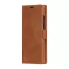 Folio tipo telefono dėklas dbramante1928 Lynge, skirtas Samsung Galaxy S23 Ultra, tan spalvos, 3 kortelių kišenės, tinka 17,3 cm (6,8 col.) ekranui