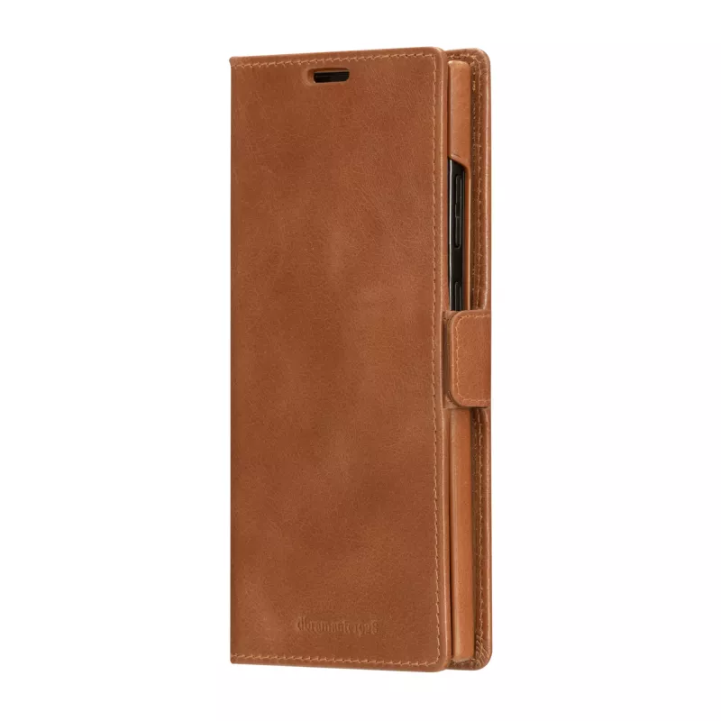 Folio tipo telefono dėklas dbramante1928 Lynge, skirtas Samsung Galaxy S23 Ultra, tan spalvos, 3 kortelių kišenės, tinka 17,3 cm (6,8 col.) ekranui