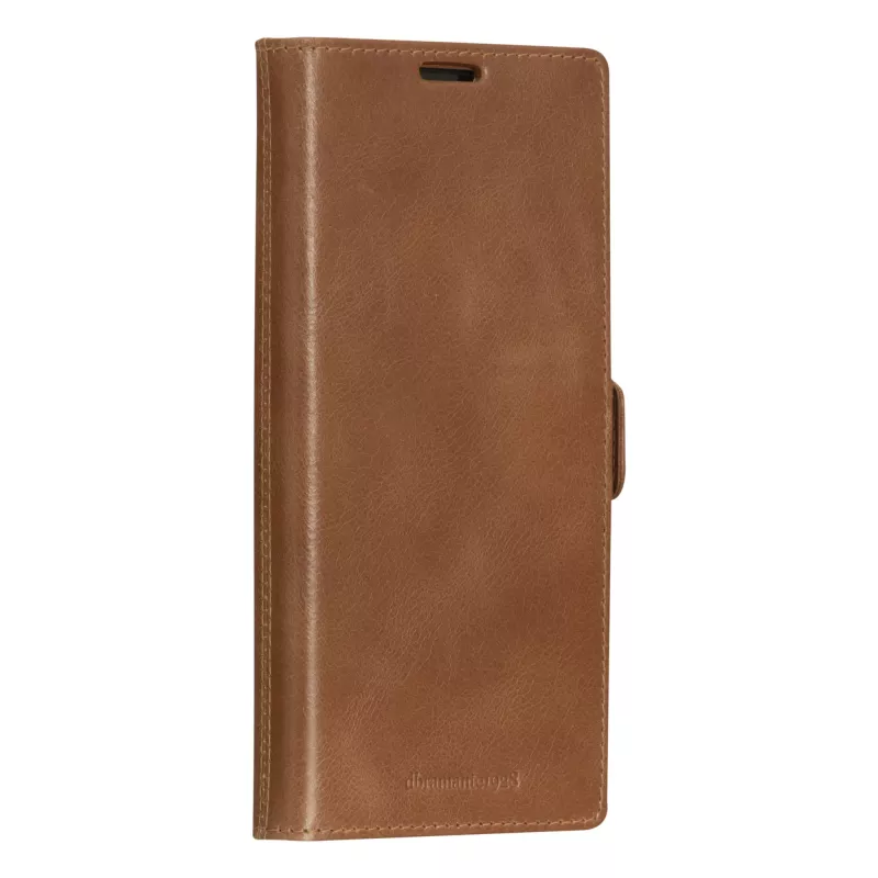 Folio tipo telefono dėklas dbramante1928 Lynge, skirtas Samsung Galaxy S23 Ultra, tan spalvos, 3 kortelių kišenės, tinka 17,3 cm (6,8 col.) ekranui