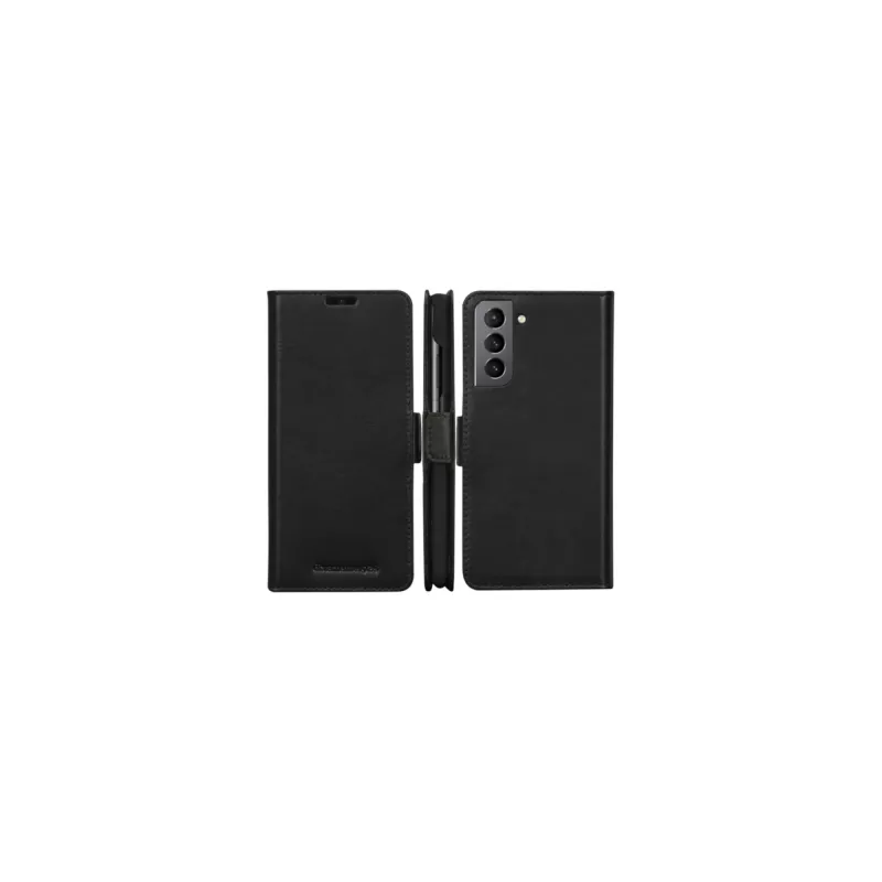 Dėklas-piniginė dbramante1928 Lynge, skirtas Samsung Galaxy S21+ (6,7 colio, juodas) su 3 kortelių kišenėlėmis
