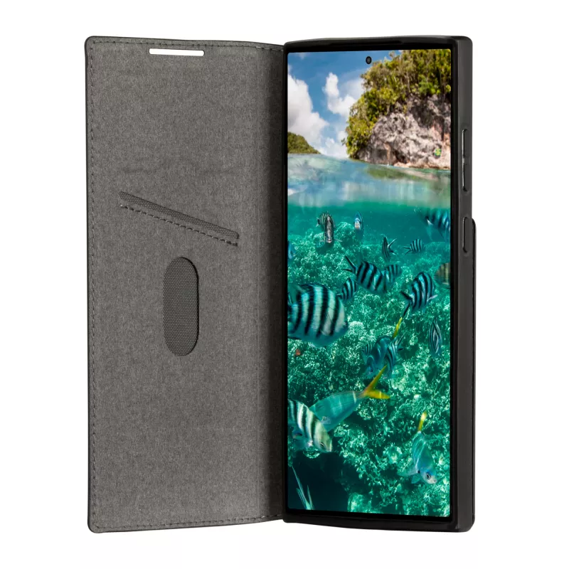 dbramante1928 Oslo - Galaxy S23 Ultra - Juoda, Folio, Samsung, Galaxy S23 Ultra, 17.3 cm (6.8 inch), Juoda