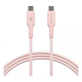 USB-C į USB-C kabelis d bramante CB20CCPI7206 — 1,5 m, rausvas
