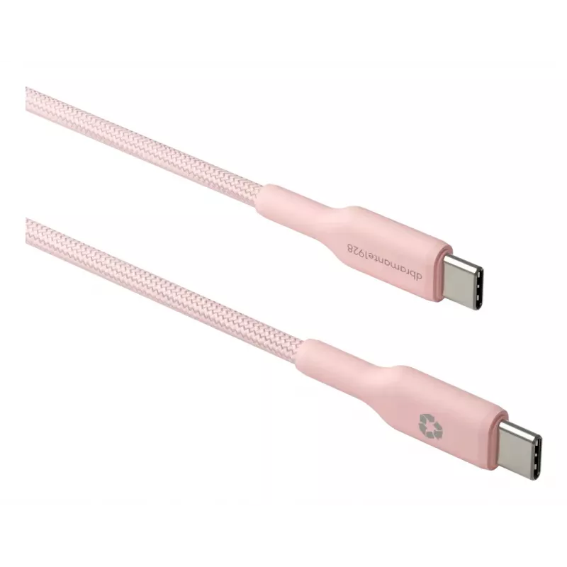 USB-C į USB-C kabelis d bramante CB20CCPI7206 — 1,5 m, rausvas