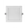 Lubinis šviestuvas LEDVANCE DL plonas SQ 210 18 W 4000 K WT — kvadratinis, 225×225×30 mm, šaltai baltas