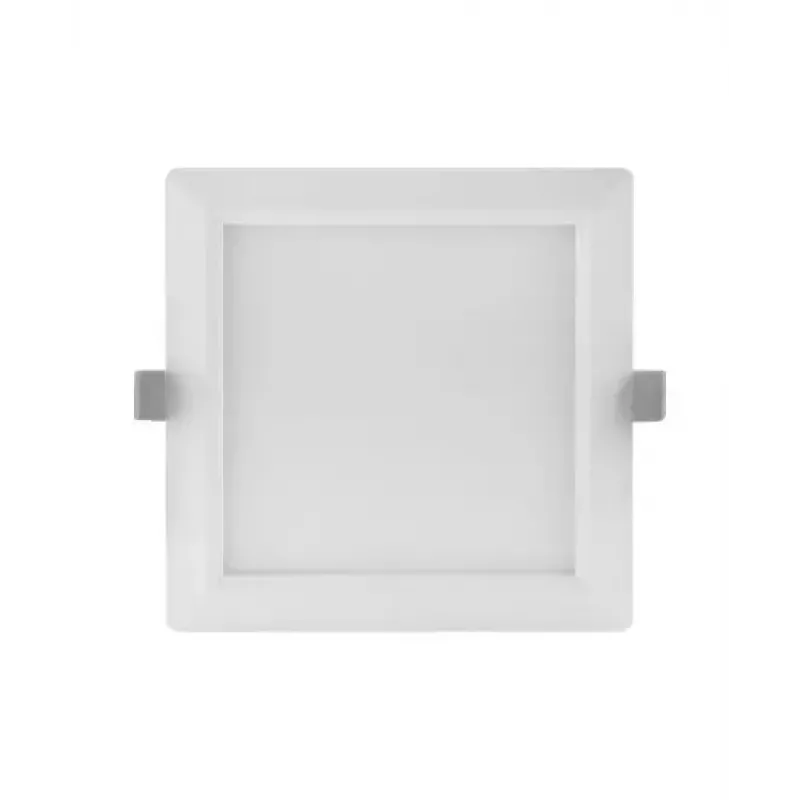 Lubinis šviestuvas LEDVANCE DL plonas SQ 210 18 W 4000 K WT — kvadratinis, 225×225×30 mm, šaltai baltas