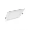 Lubinis šviestuvas LEDVANCE DL plonas SQ 210 18 W 4000 K WT — kvadratinis, 225×225×30 mm, šaltai baltas