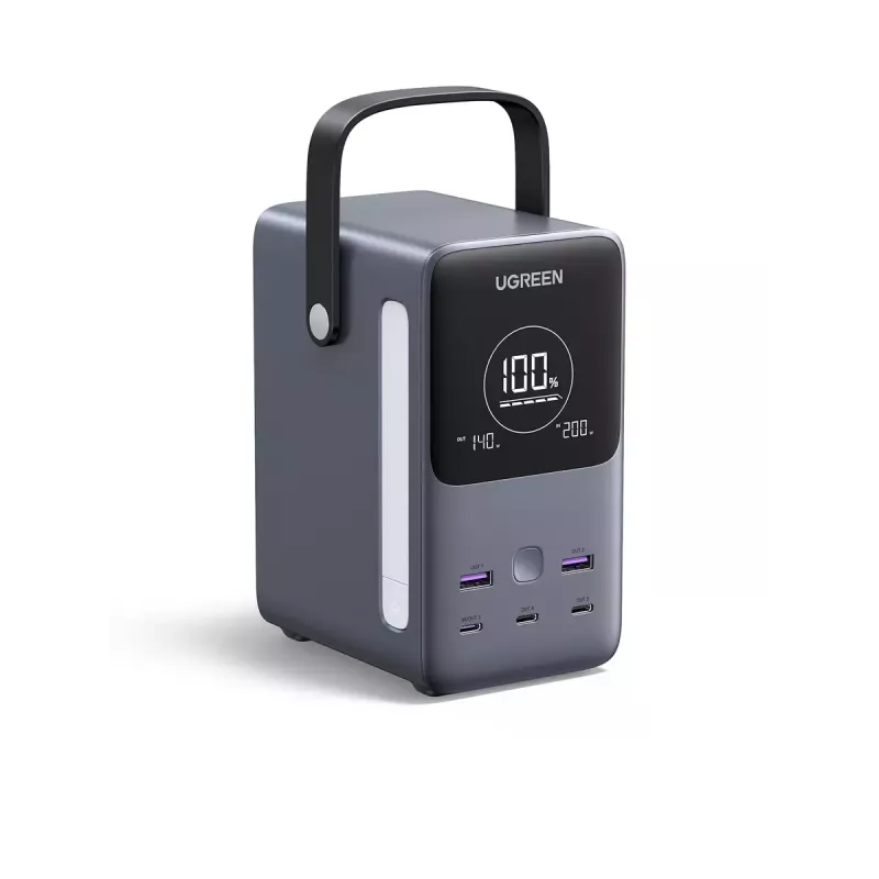 Ugreen Nexode išorinė baterija 48000 mAh ličio pilka