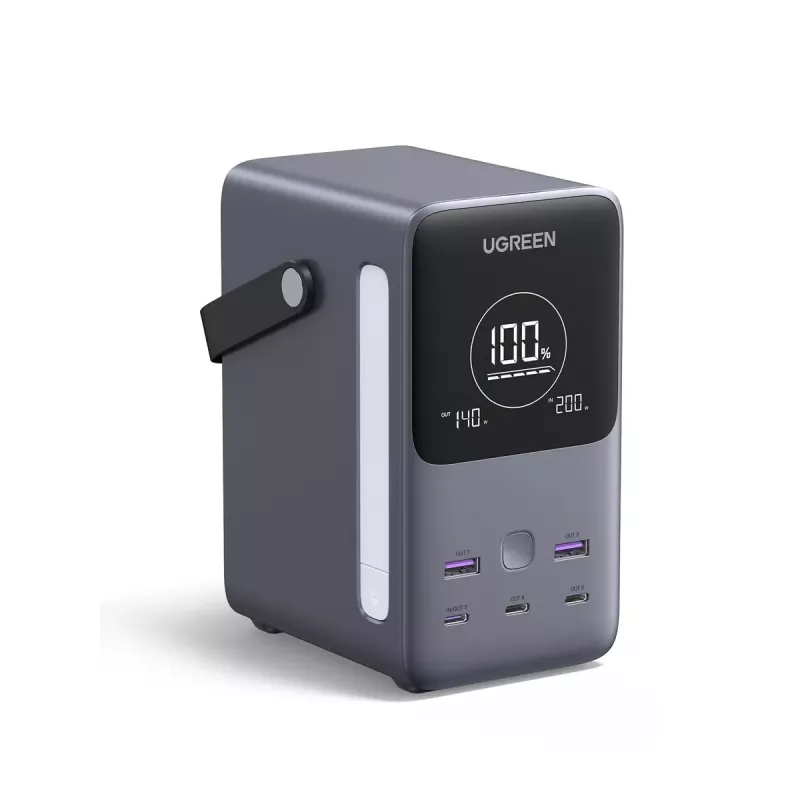 Ugreen Nexode išorinė baterija 48000 mAh ličio pilka