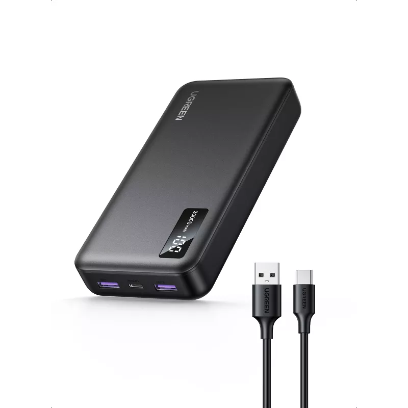 Ugreen 25683 išorinė baterija 20000 mAh Juoda